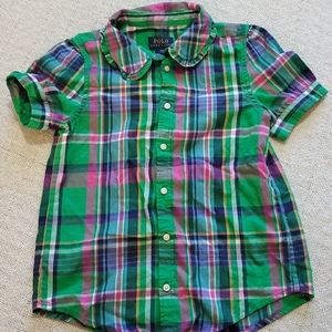 Polo by RL Size 6x Girl's Button Up